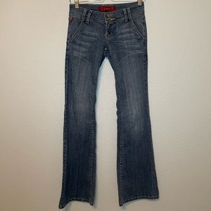 YMI low rise flare jeans